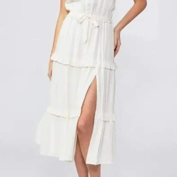 Paige Flutter-Sleeve Tiered Dress - Picture 8 of 8